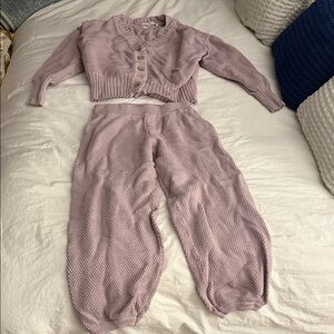 Women's Mauve Knit Lounge Set